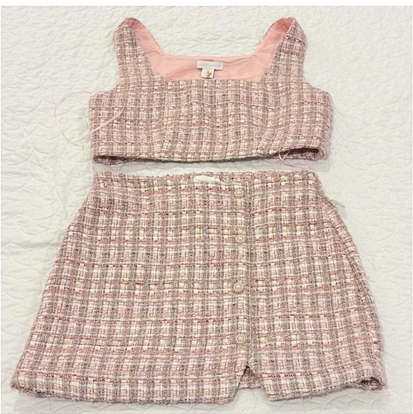 House of Harlow 1960 Dresses & Skirts - HOUSE OF HARLOW 1960 Pixie Dust Tweed 2-Piece Set